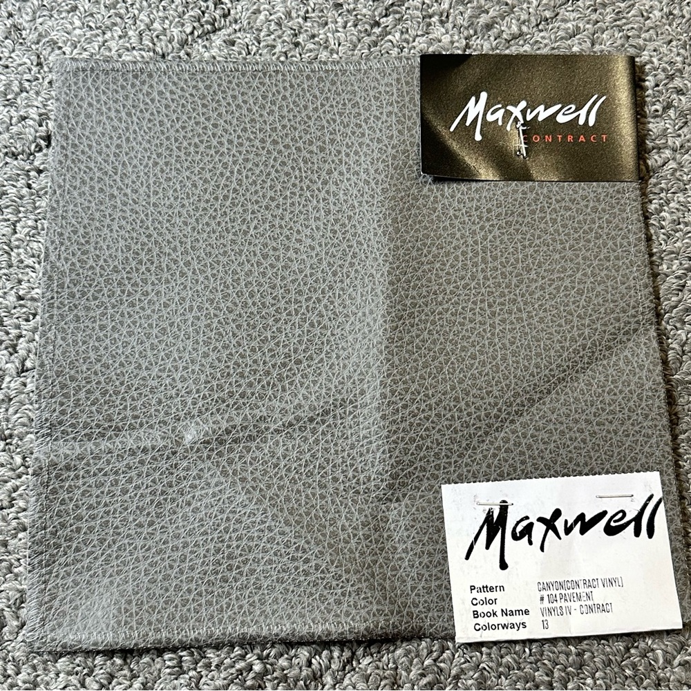 Lot of 11 Maxwell Fabric Samples Bewitched Vinyl Gray Safari Serpent Rhino Chia - Picture 7 of 13